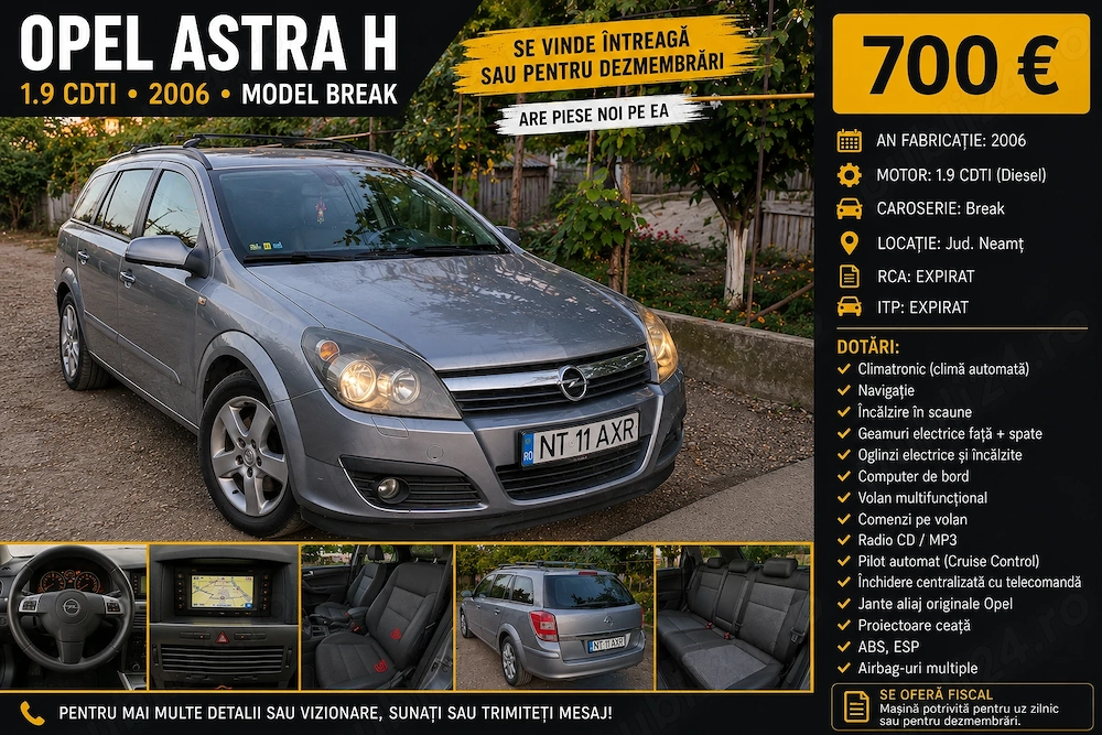 De vânzare Opel Astra H