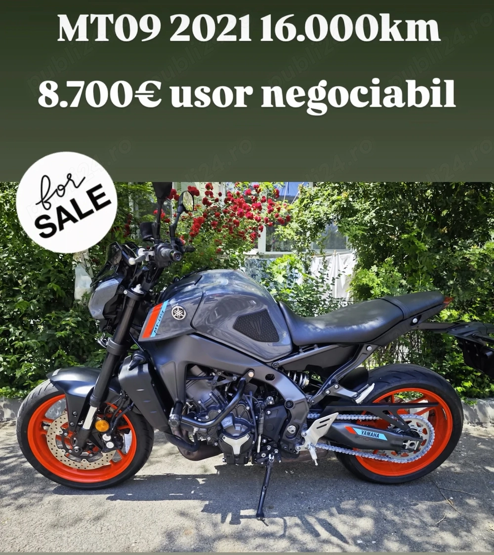 Vand Yamaha MT09 2021 
