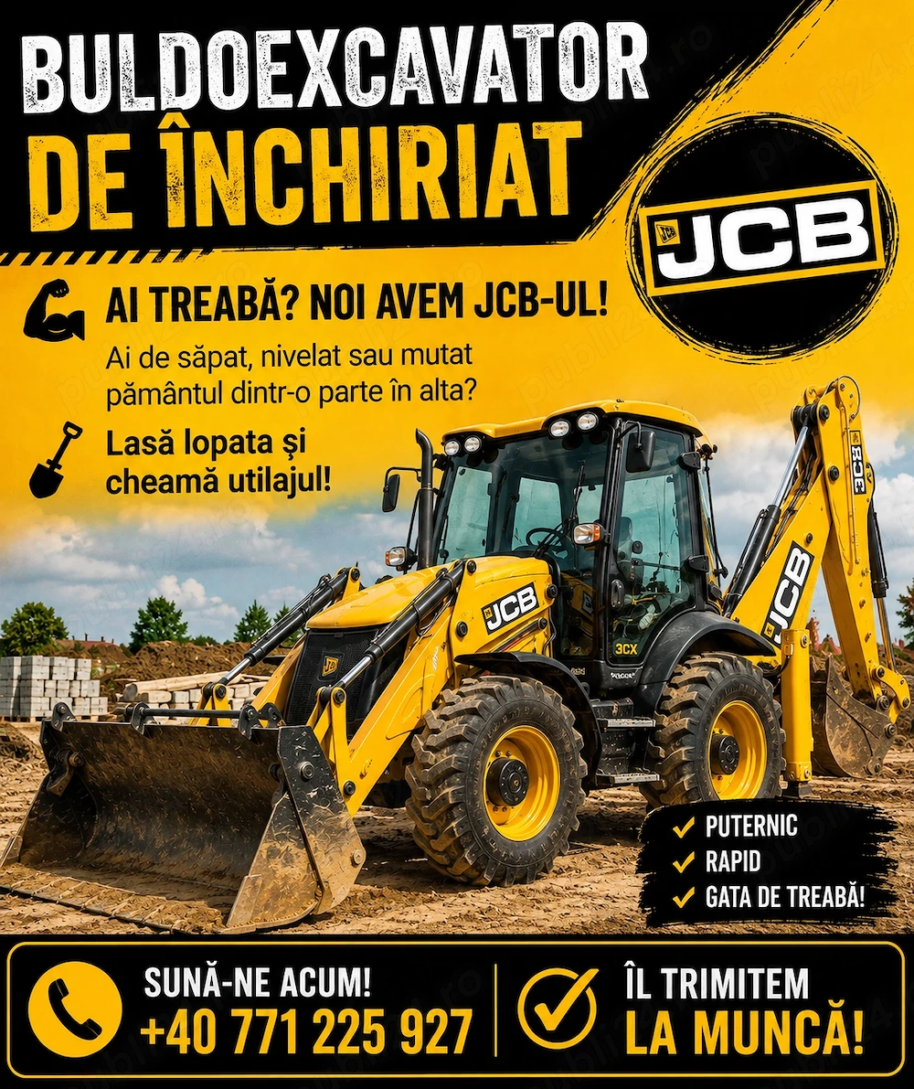 Buldo Buldoexcavator pentru inchiriat