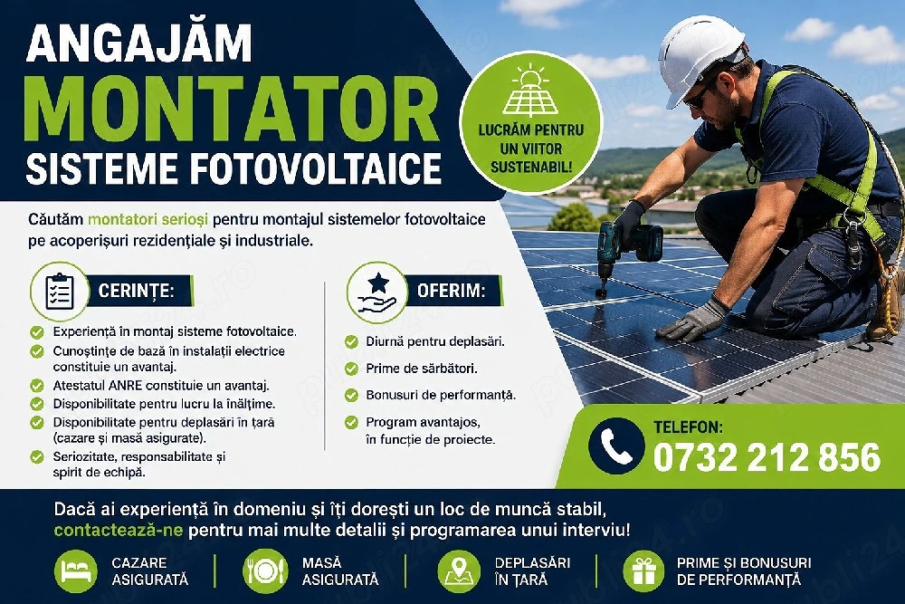 Montatori  Sisteme Fotovoltaice