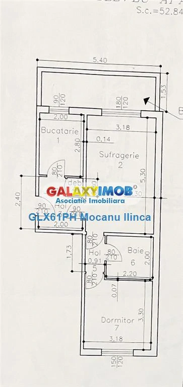 Vanzare apartament 2 camere, Paltinis, Ploiesti