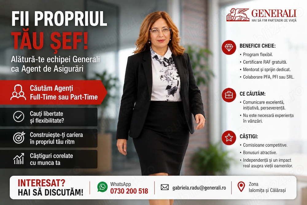 Agent de Asigurari Full Time Part Time