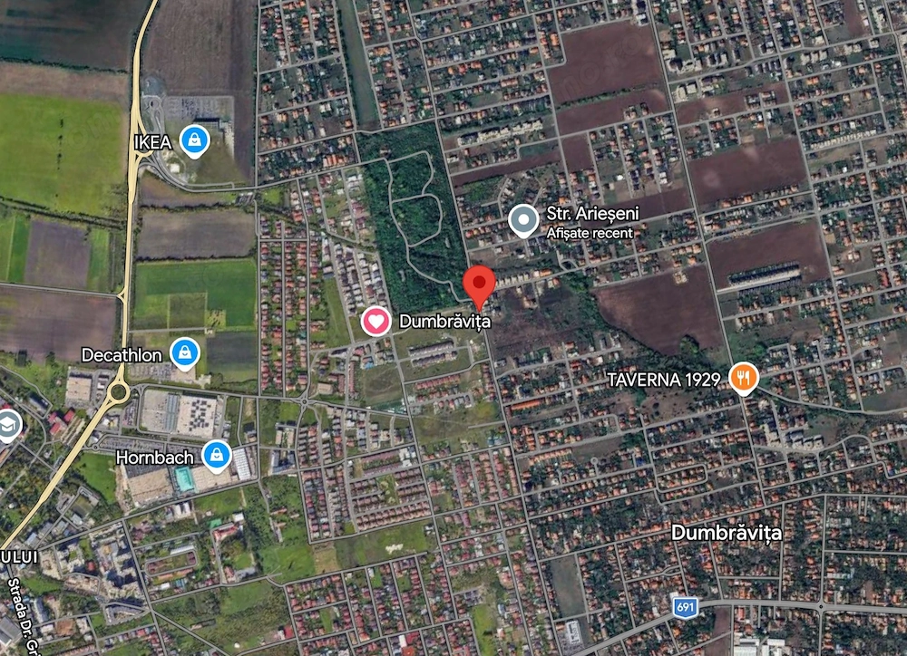 Teren intravilan  625mp, Dumbravita, Auchan