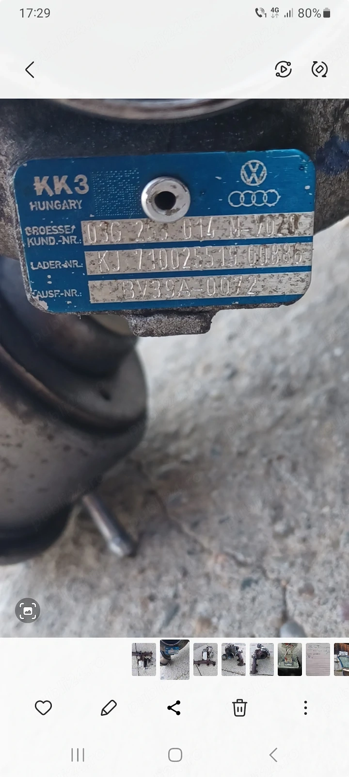 Vând turbină vw 1.9 TDI