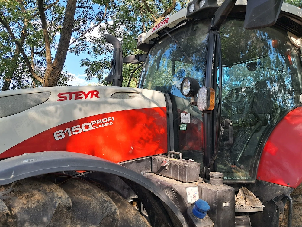 Steyr 6150   150 CP   doar 100 ore   aproape nou + plug 4 trupițe