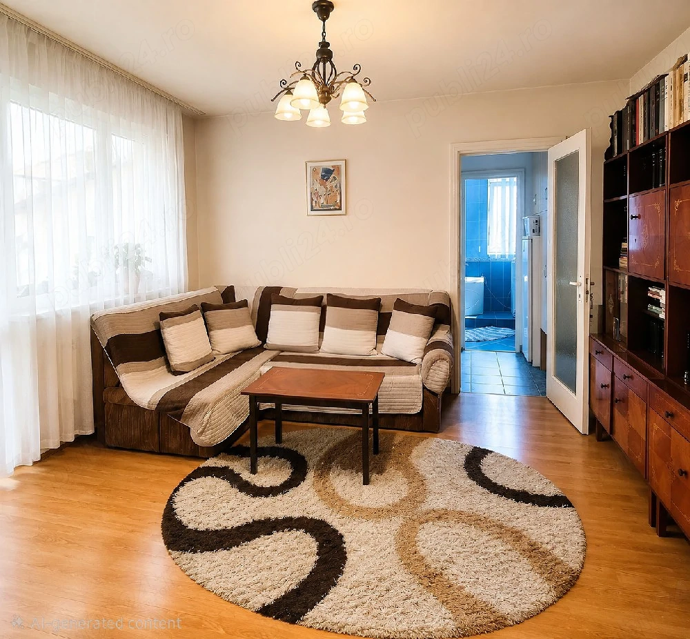 Apartament 3 camere, 56 mp utili + balcon închis, centrală proprie, etaj 3 4   zona Corvin, Hunedoar