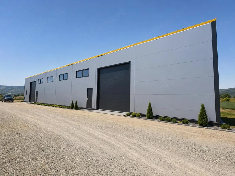 HALĂ in constructie,  580 mp ,  TEREN 1.800 mp !  GILĂU
