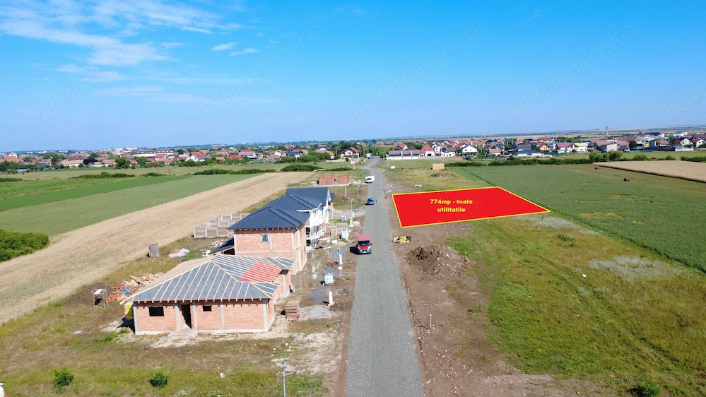  Teren de vânzare în Remetea Mare – 774 mp, cu toate utilitățile