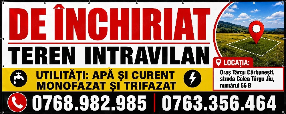 Teren intravila de inchiriat