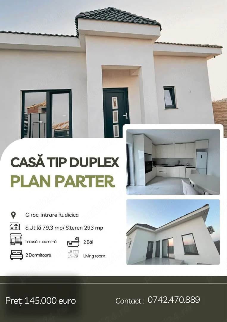 Casa parter de tip Duplex