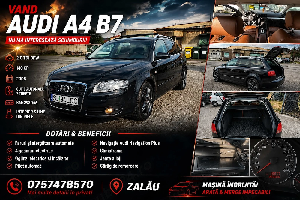 Vând Audi A4B7