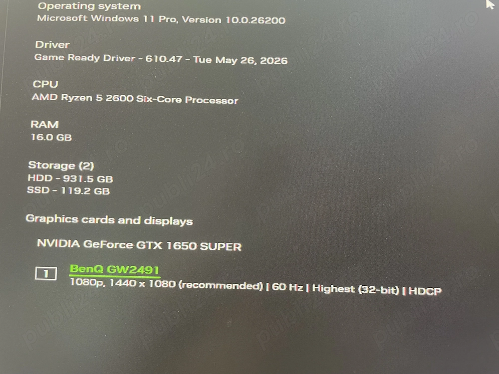 Vand PC gaming impecabil URGENT negociabil