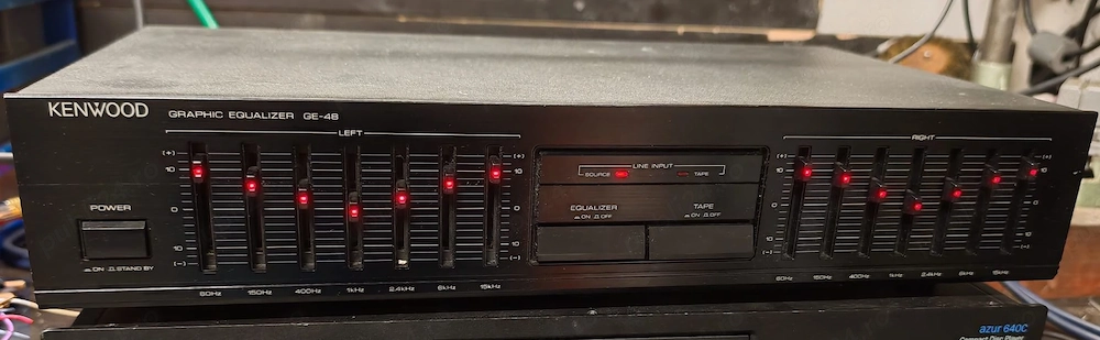 Egalizator Grafic Stereo Kenwood GE-48   Stare Foarte Bună (Vintage Hi-Fi)