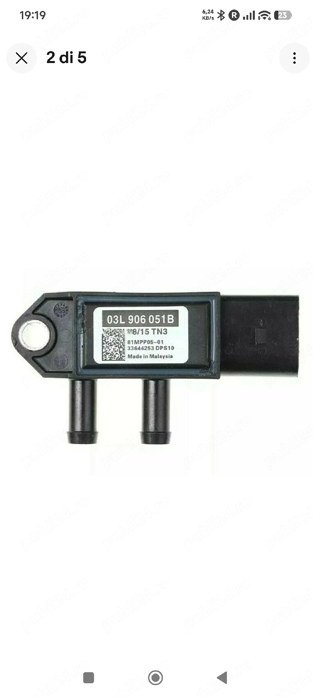 senzor si mufa filtru de particule dpf passat b8 nou