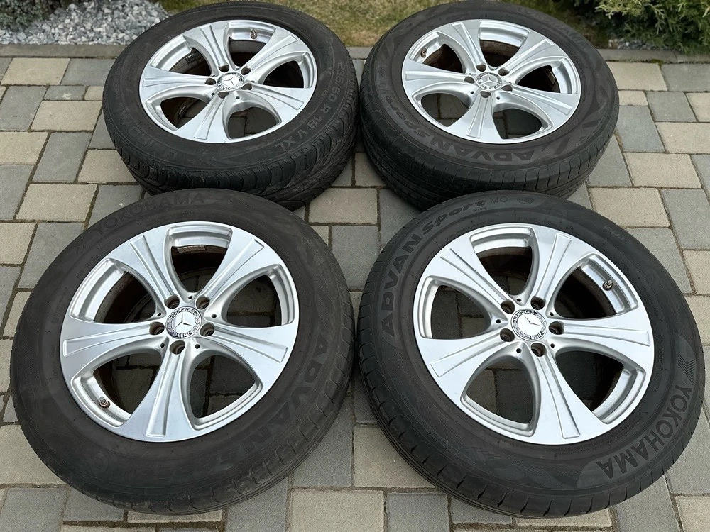 Set roti complete Mercedes Ben GLC GLK jante 18 5x112 anvelope 235 60 18