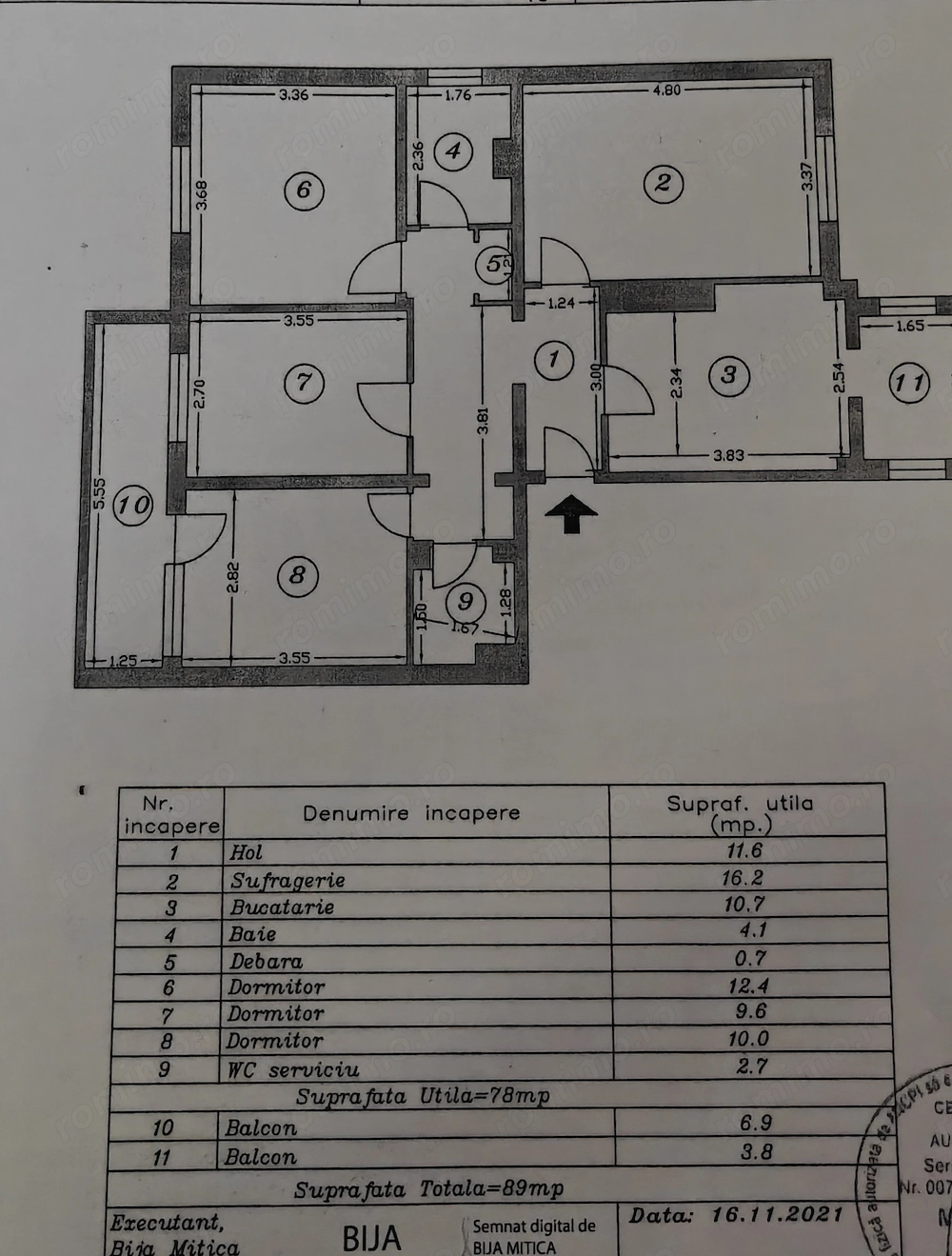 Aprtament 4 camere central