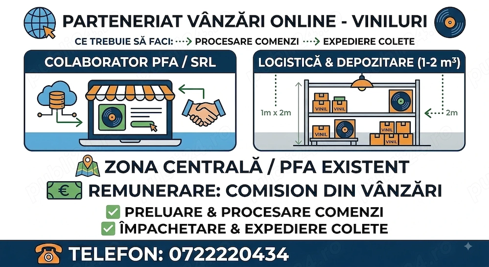 Parteneriat vânzări online   discuri vinil