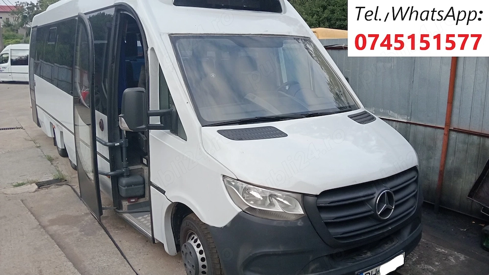 Microbuz Mercedes Benz Trituro, an 2019, Euro 6,  AC bord, clima salon, 2997 cmc, consum mic, 34 loc