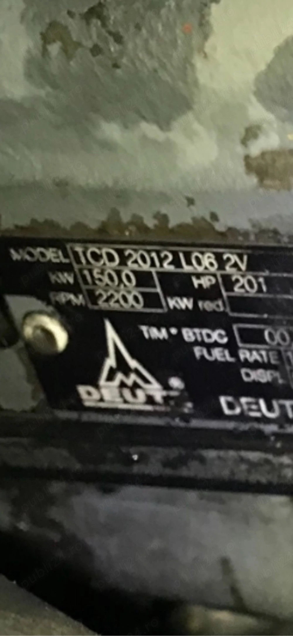 Motor Deutz TCD 2012 in 6 pistoane 