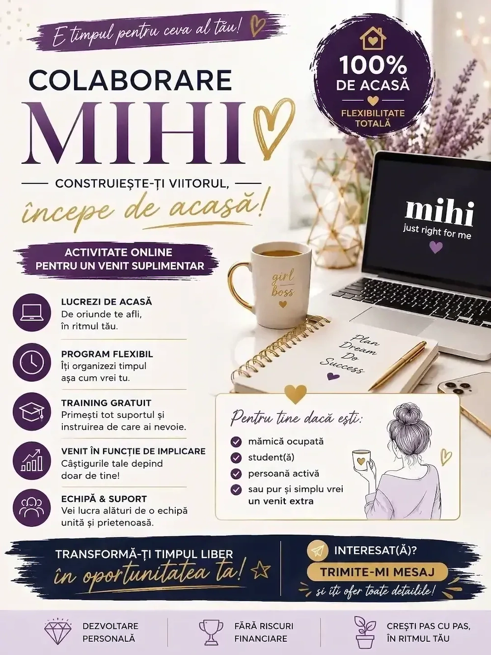  Oportunitate online pentru femei ambițioase