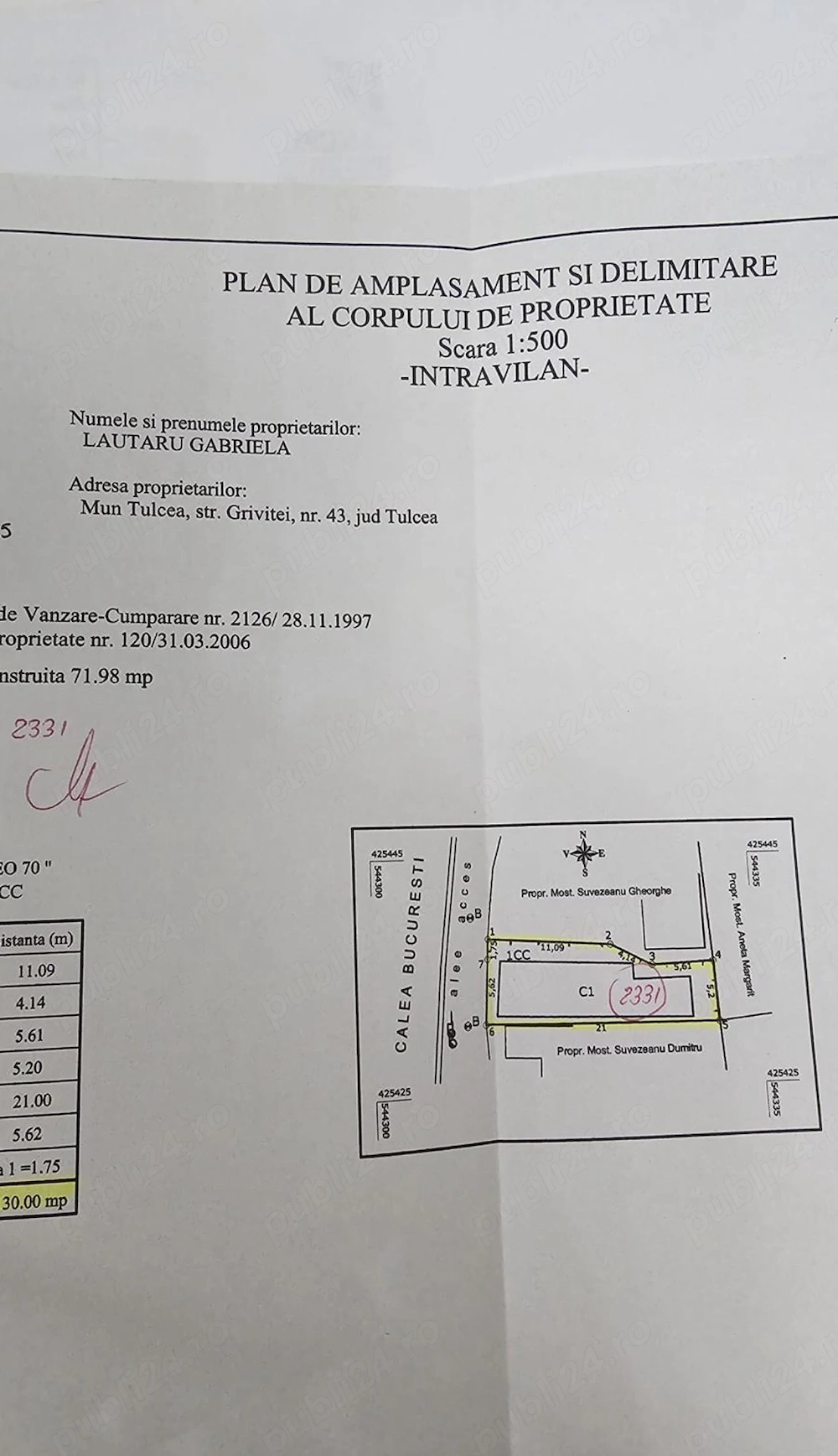 Vand casa +teren in Sinaia judetul Prahova
