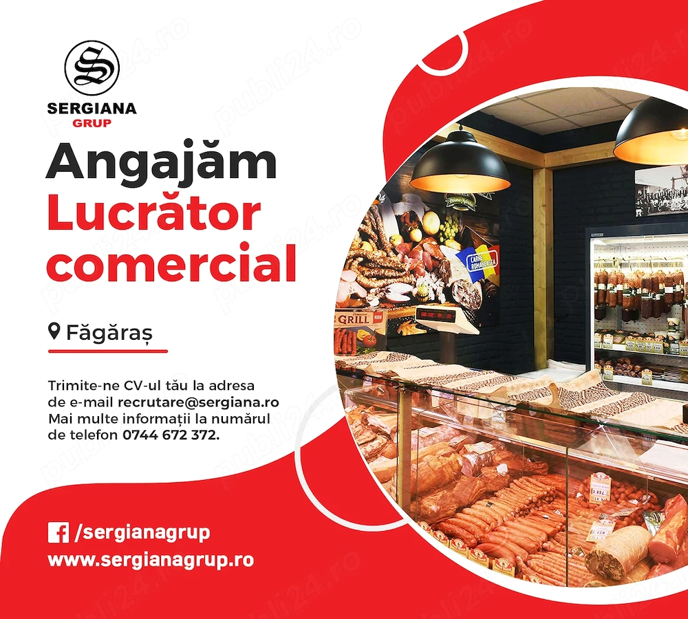 Angajam lucrator comercial in Pravalia Sergiana din Fagaras