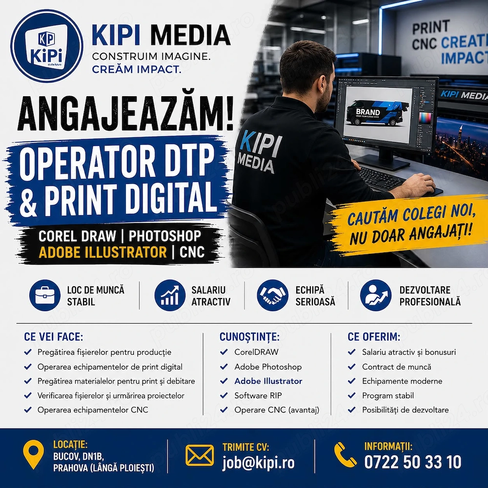 Angajam Operator Print cu experienta 