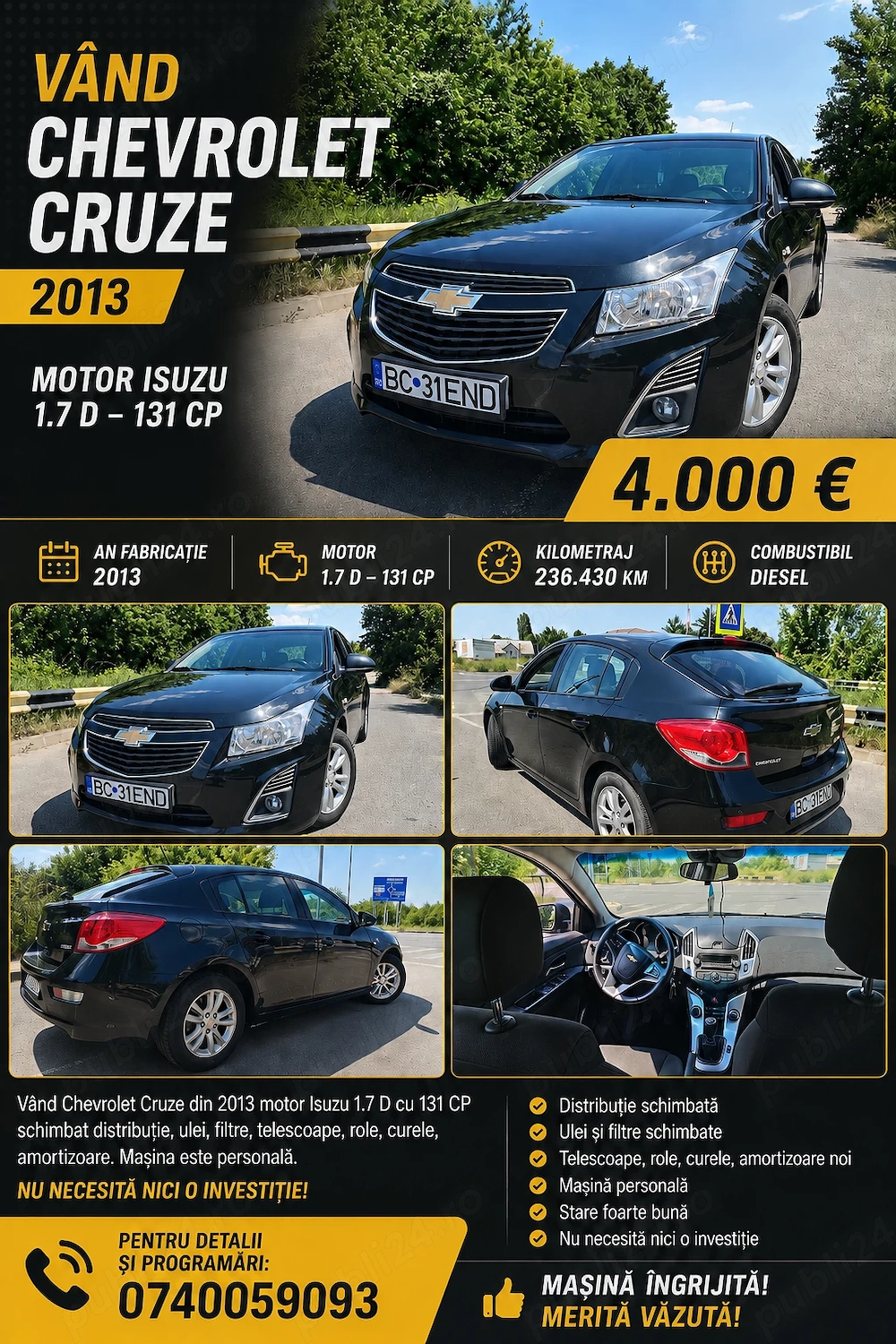 Chevrolet cruze euro 5 