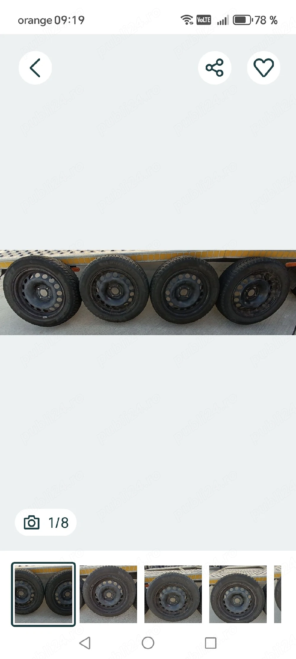 Vând set 4 cauciucuri Michelin Alpin 6  205/55/16 M+S