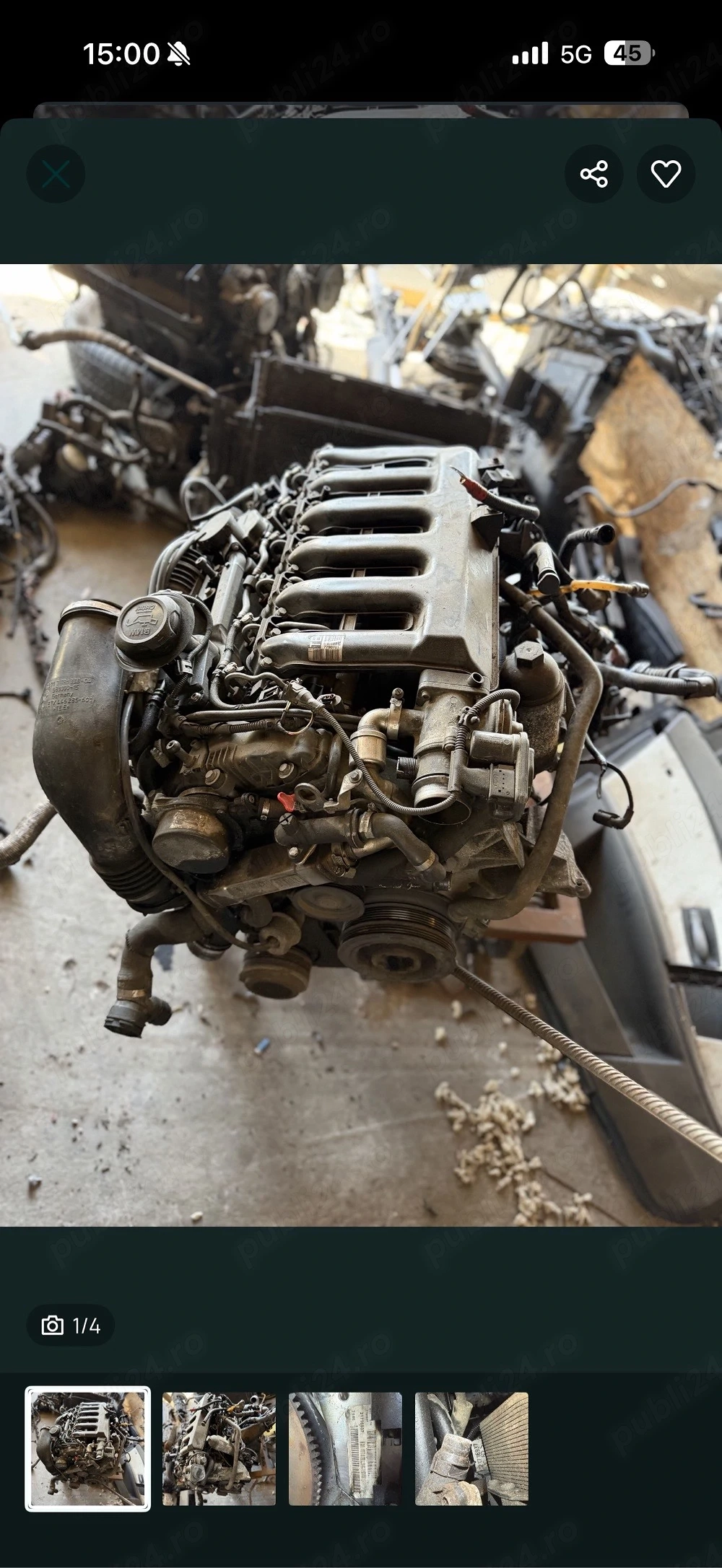 Motor BMW 3.0 Diesel 286 CP M57 (M57D30TÜ2) – Complet sau Chel