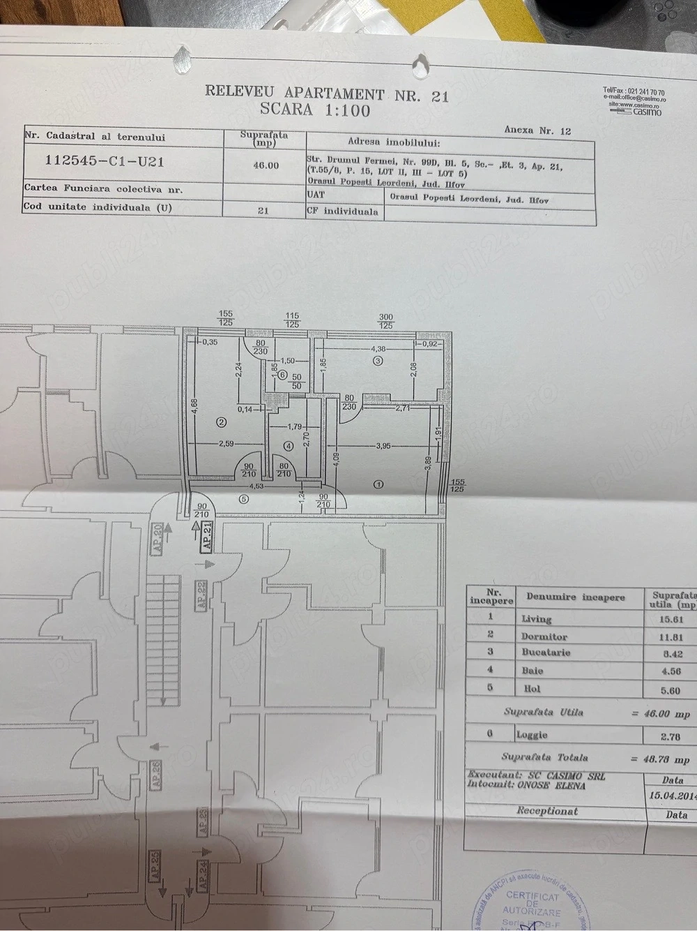 apartament 2 camere de vanzare 