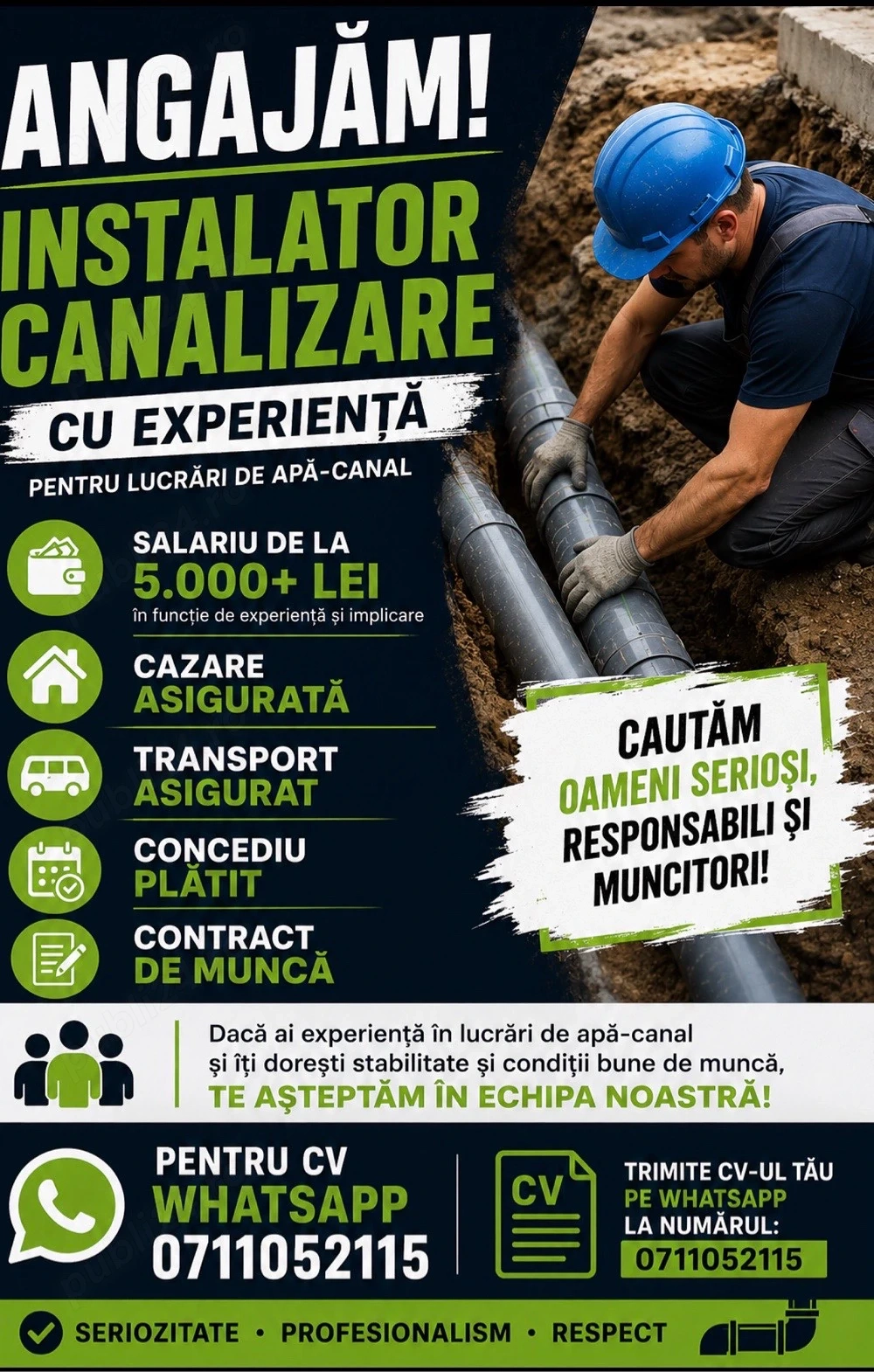 Angajam personal calificat!!! 