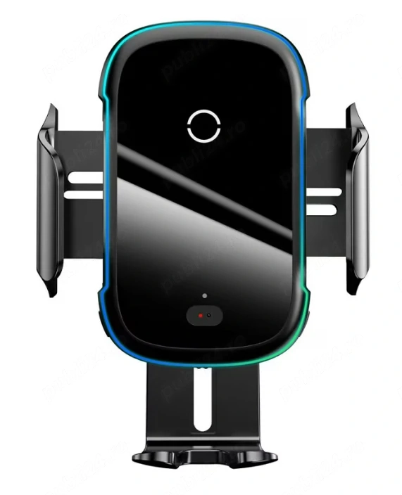 Suport Auto Telefon cu incarcare Wireless Qi Charger 15 W Baseus WXHW03-01