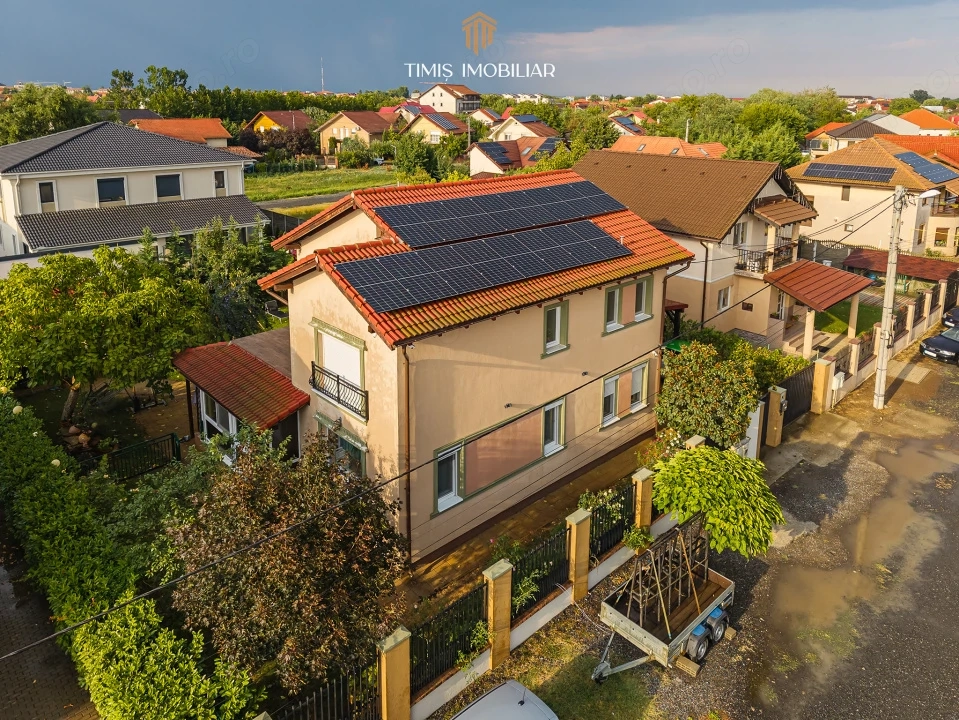 Casă individuală + casă de oaspeți, teren 555 mp – Giroc | Comision 0%