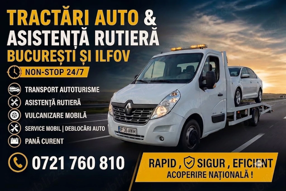 Tractari auto Bucuresti & Ilfov 24 7 | Platforma Auto| Asistenta rutiera NON STOP