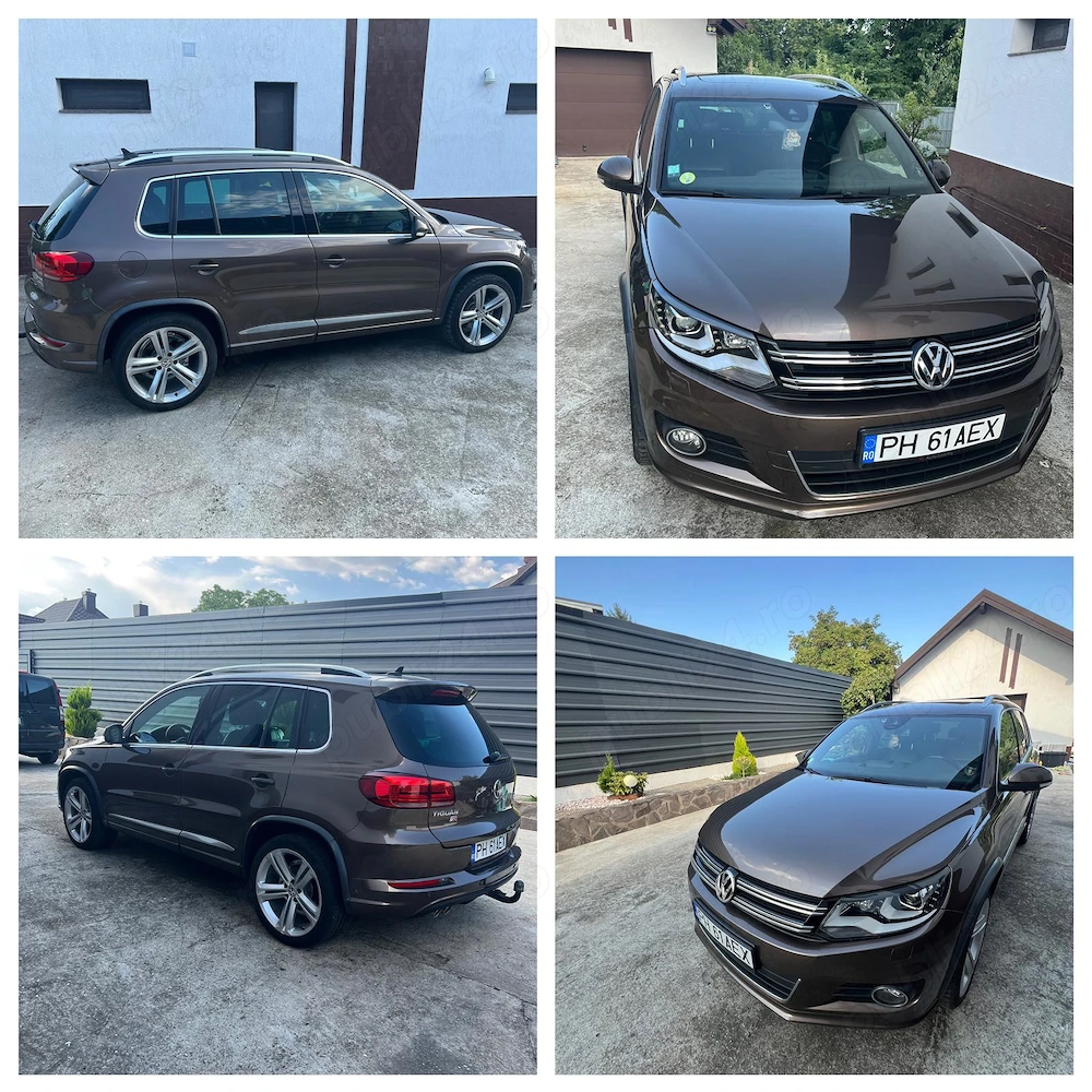 TIGUAN 2.0 TDI -177cp R -Line ,Automat, Trapa Panoramica ,Bixenon ,Adaptiv ;Piele , Jante 19,