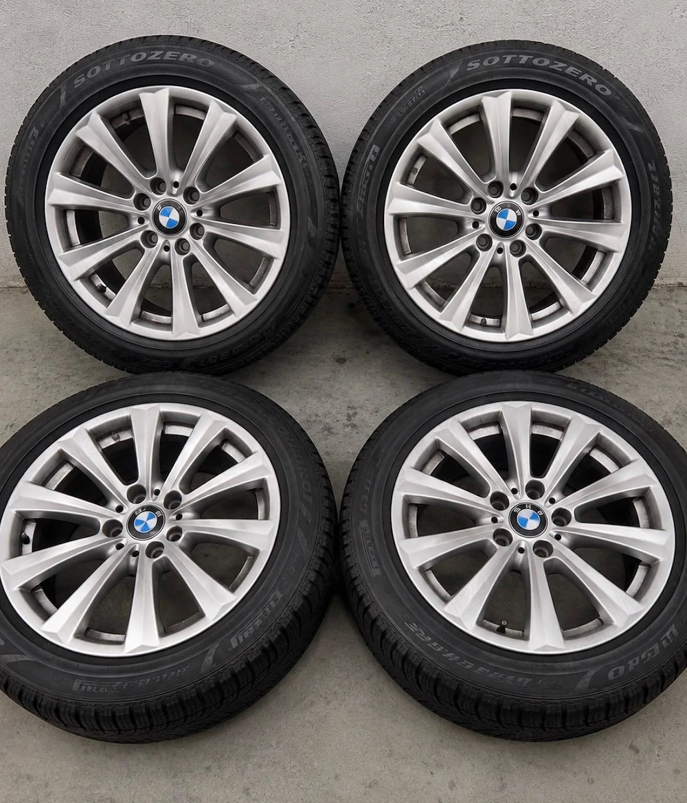 Jante BMW originale Style 395 R17 + anvelope de iarnă Pirelli