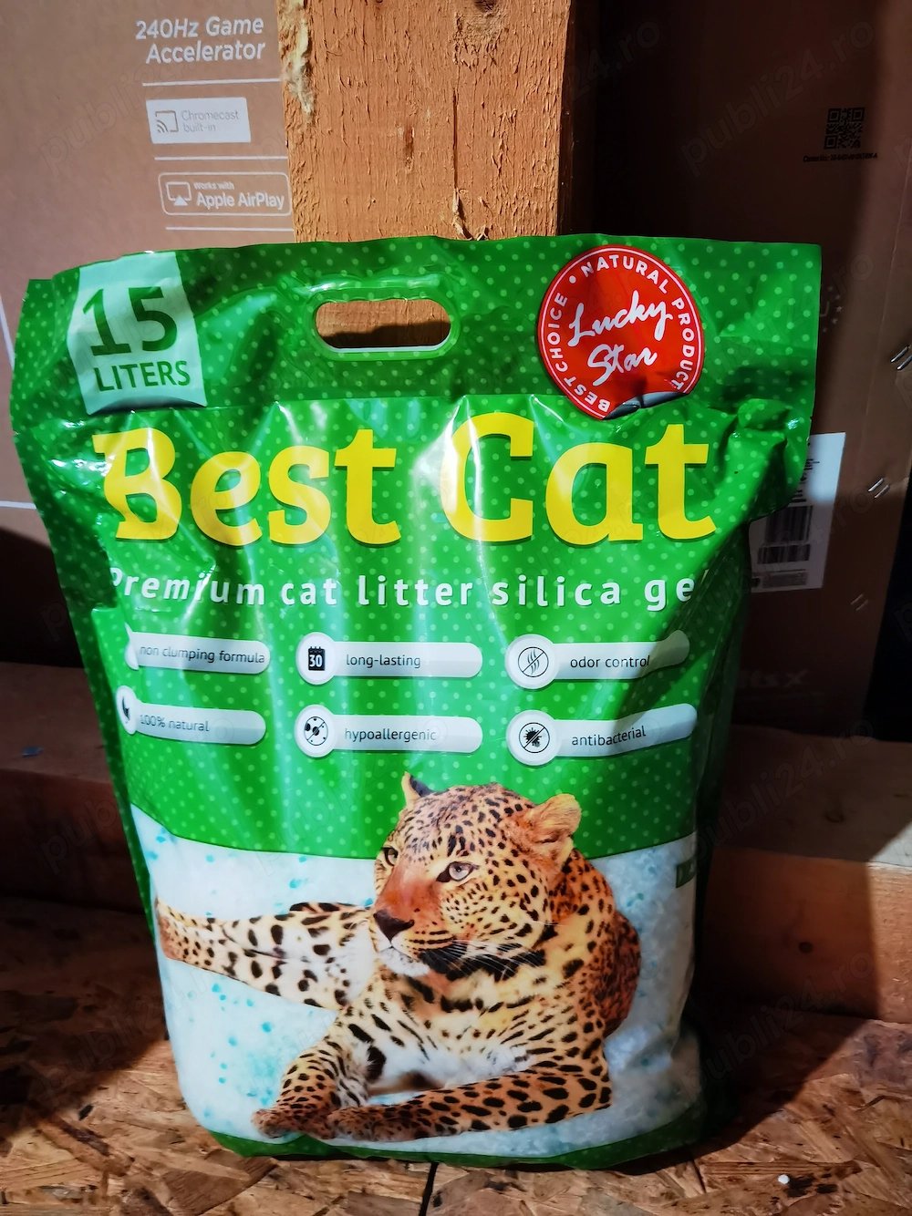 Silicat Best Cat - Așternut igienic pisici - 10 litri (4 bucăți), 15 litri  (1 bucată)
