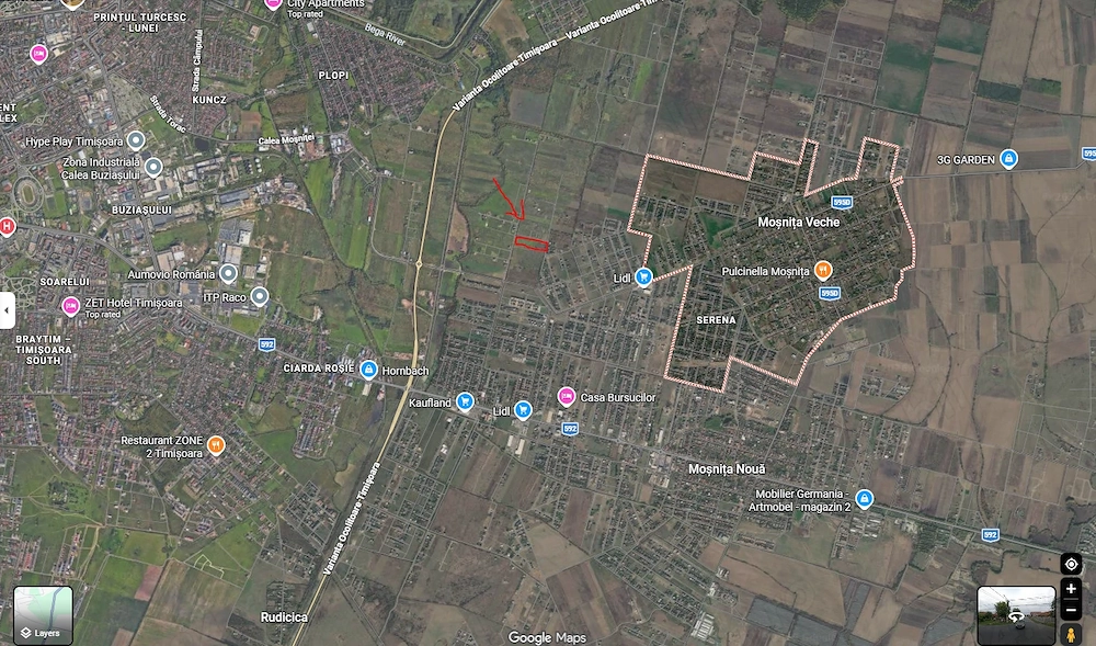 1 ha agricol Mosnita Veche langa Drumul boilor, ideal pentru PUZ