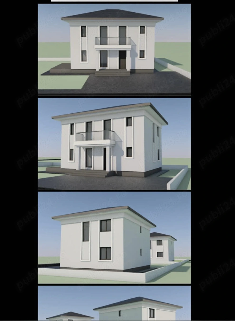 Vând teren intravilan de 450 mp cu casa P+1E în construcție 