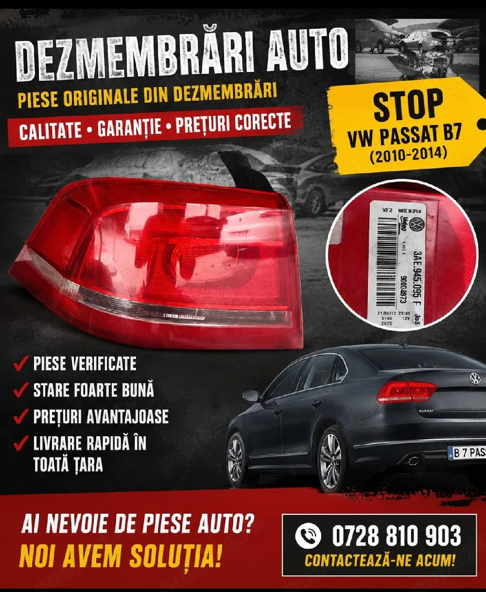 Stop stanga VW passat b7