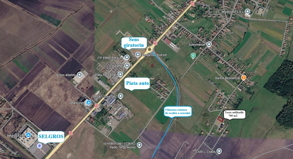 Teren de vanzare - Ernei , jud. Mures