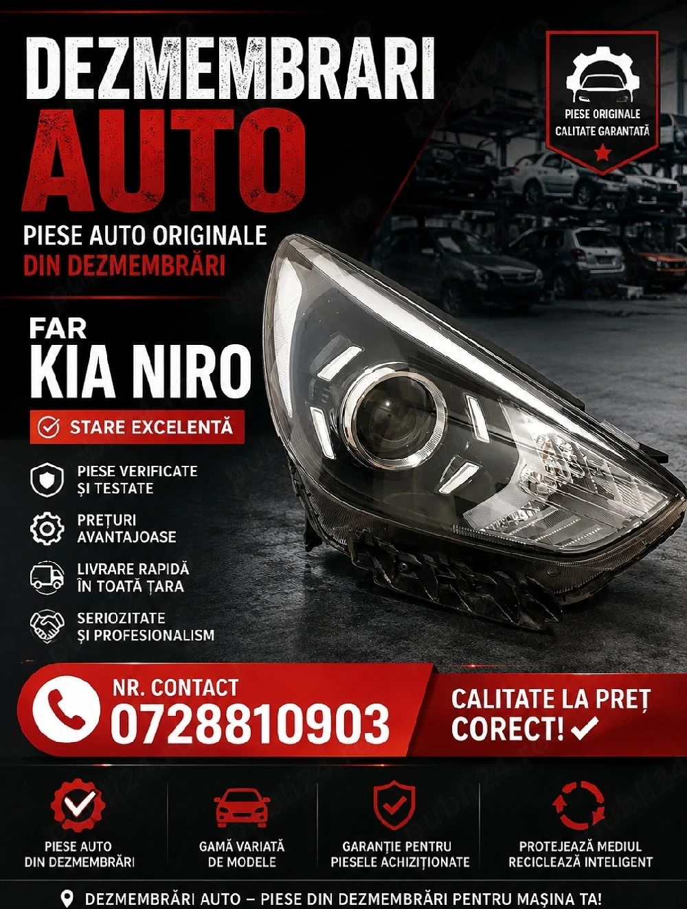 Far dreapta Kia Niro facelift