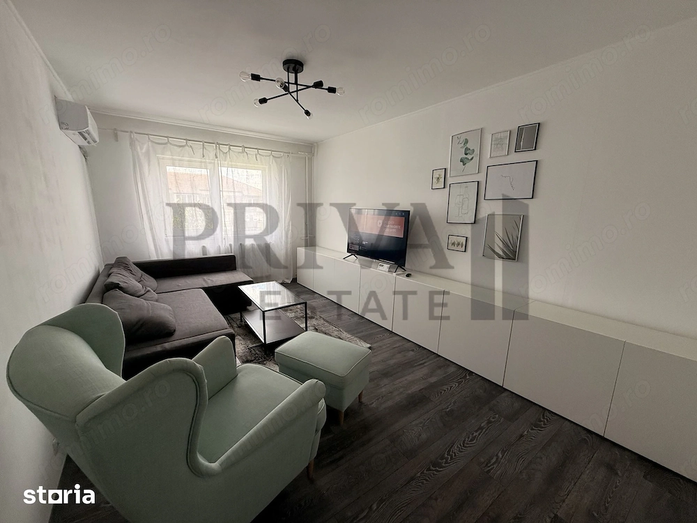 Apartament 2 camere, decomandat, renovat complet, centrala proprie