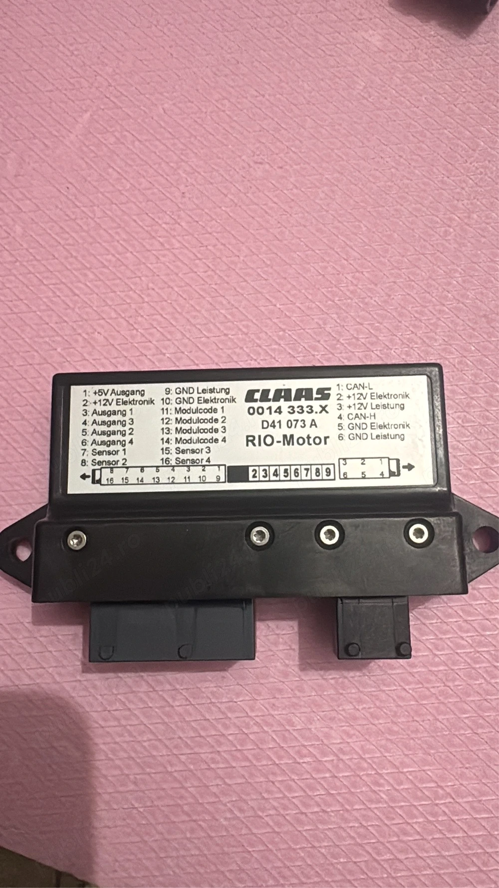 Modul electronic CLAAS RIO-Motor 0014 333.X   D41 073 A