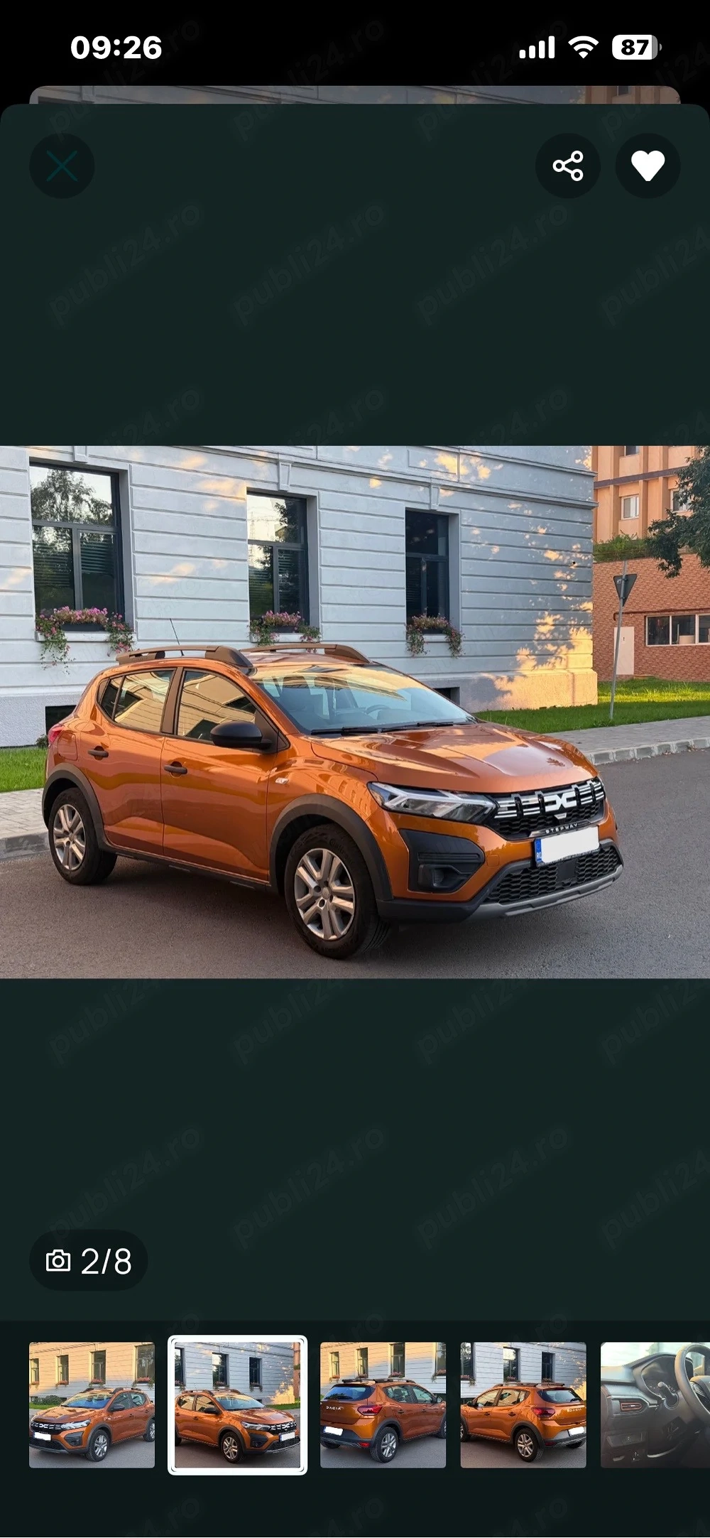 Sandero Stepoay 2023 1.0 benzina + GPL, 46000 km reali , unic proprietar.