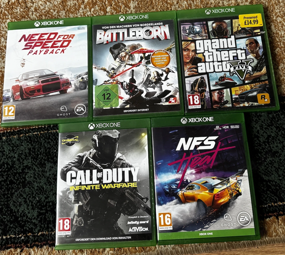 Jocuri Xbox One,gta v,nfs heat,nfs payback,battleborn,call of duty infinite warfare