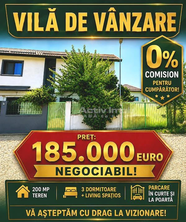 Vanzare - Casa - Vila - Prelungirea Ghencea - Margelelor - Safirului - 185000E - partial mobilata si
