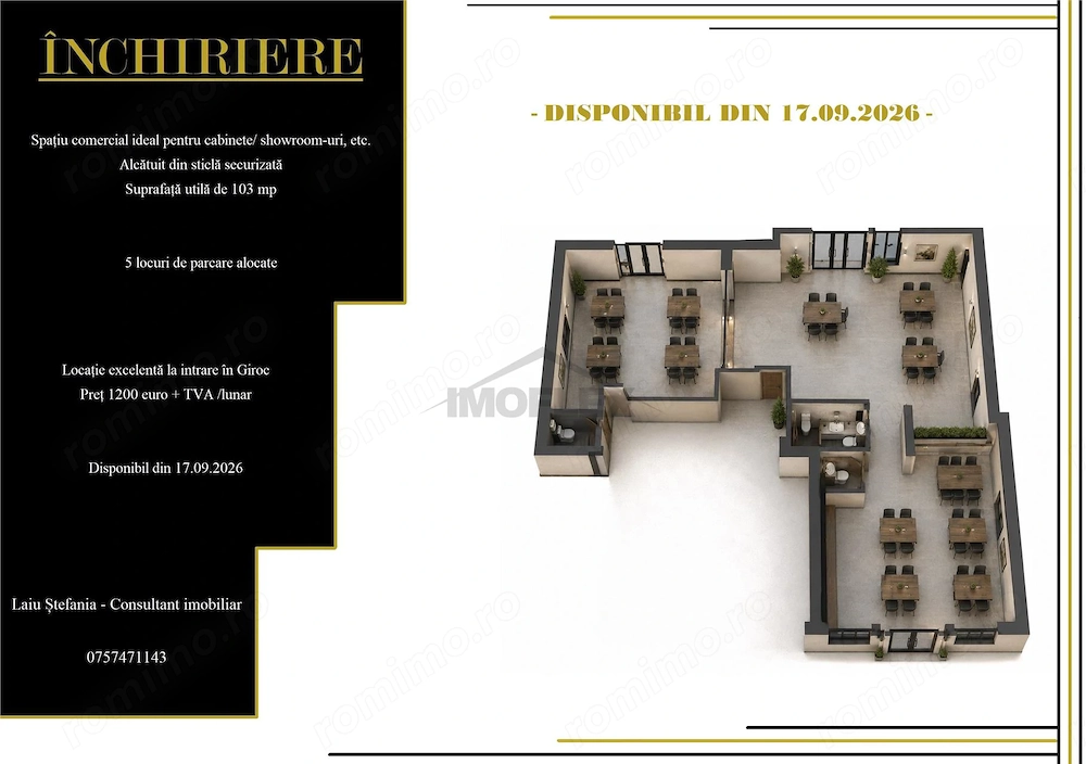 Spatiu comercial Braytim - Esso de inchiriat
