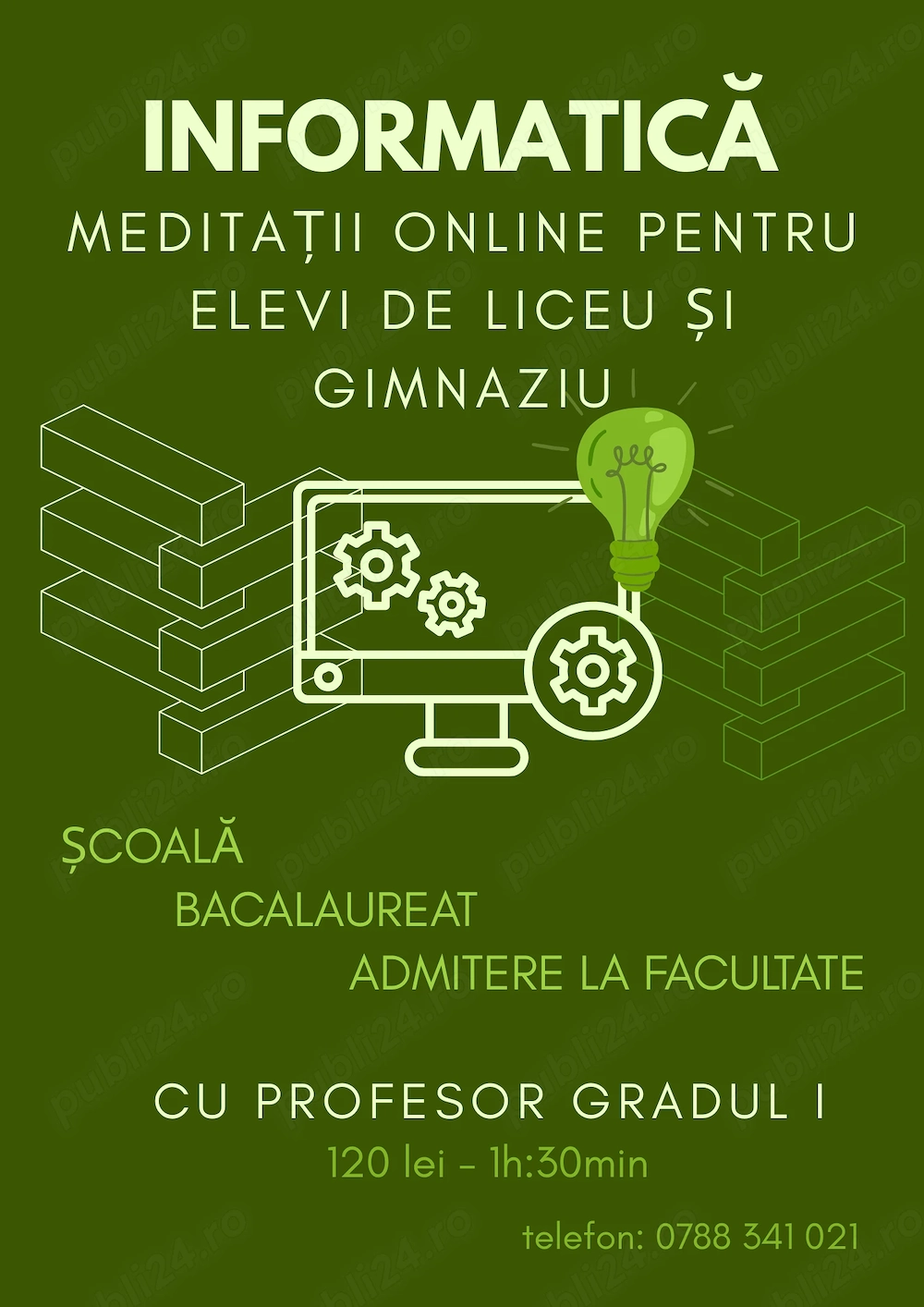 Meditații online la informatică pentru elevi de liceu și gimnaziu
